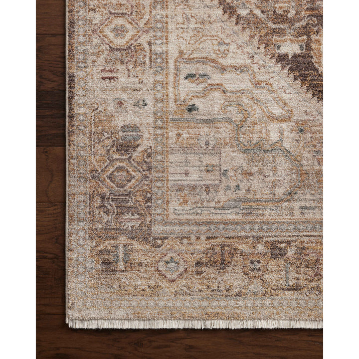 Loloi Lyra Natural / Mocha 5'-3" x 7'-9" Area Rug