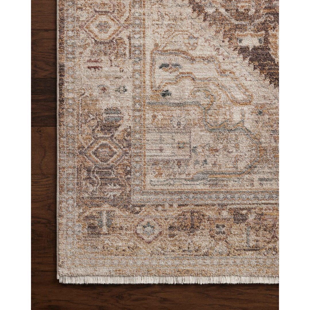 Loloi Lyra Natural / Mocha 4'-0" x 5'-7" Accent Rug