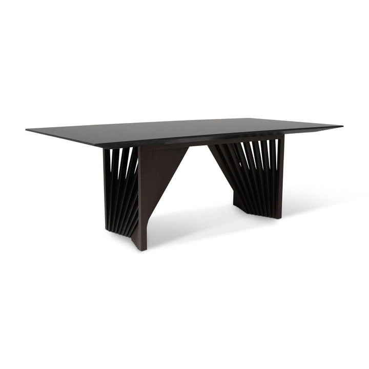 Laguna Glass Top Dining Table-Urbia-URBIA-BSM-99039-02-Dining TablesBlack - Ebano-6-France and Son