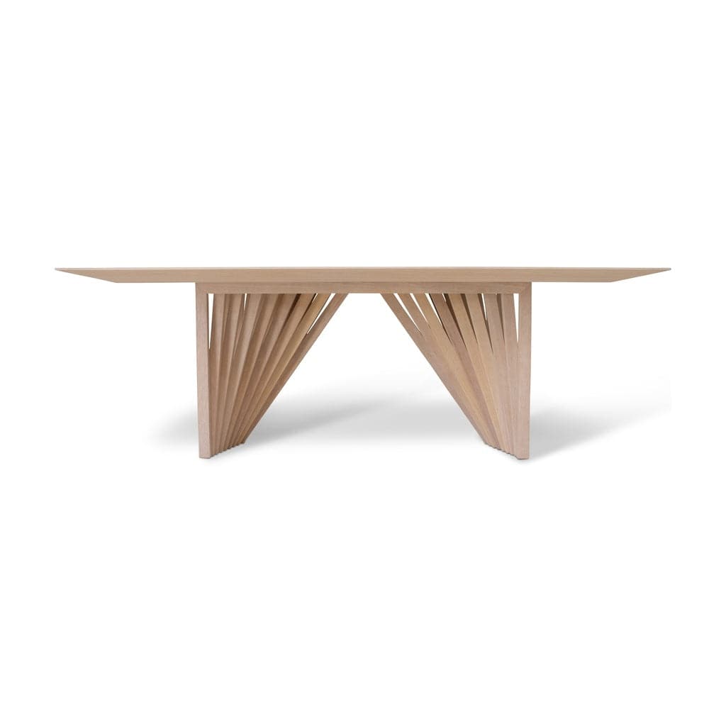 Laguna Dining Table-Urbia-URBIA-BSM-99026-06-Dining TablesOff White - Nogal-Glass Top-10-France and Son