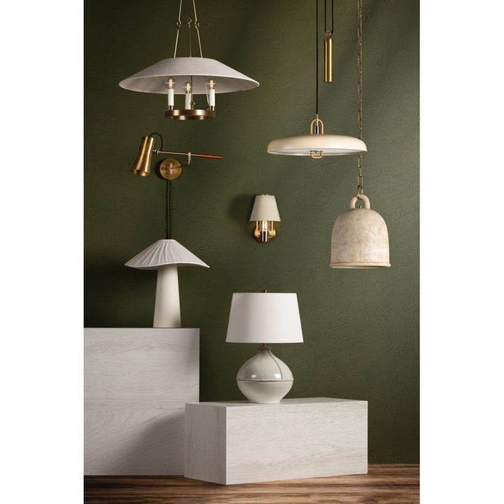 Chanterelle Table Lamp - Patina Brass