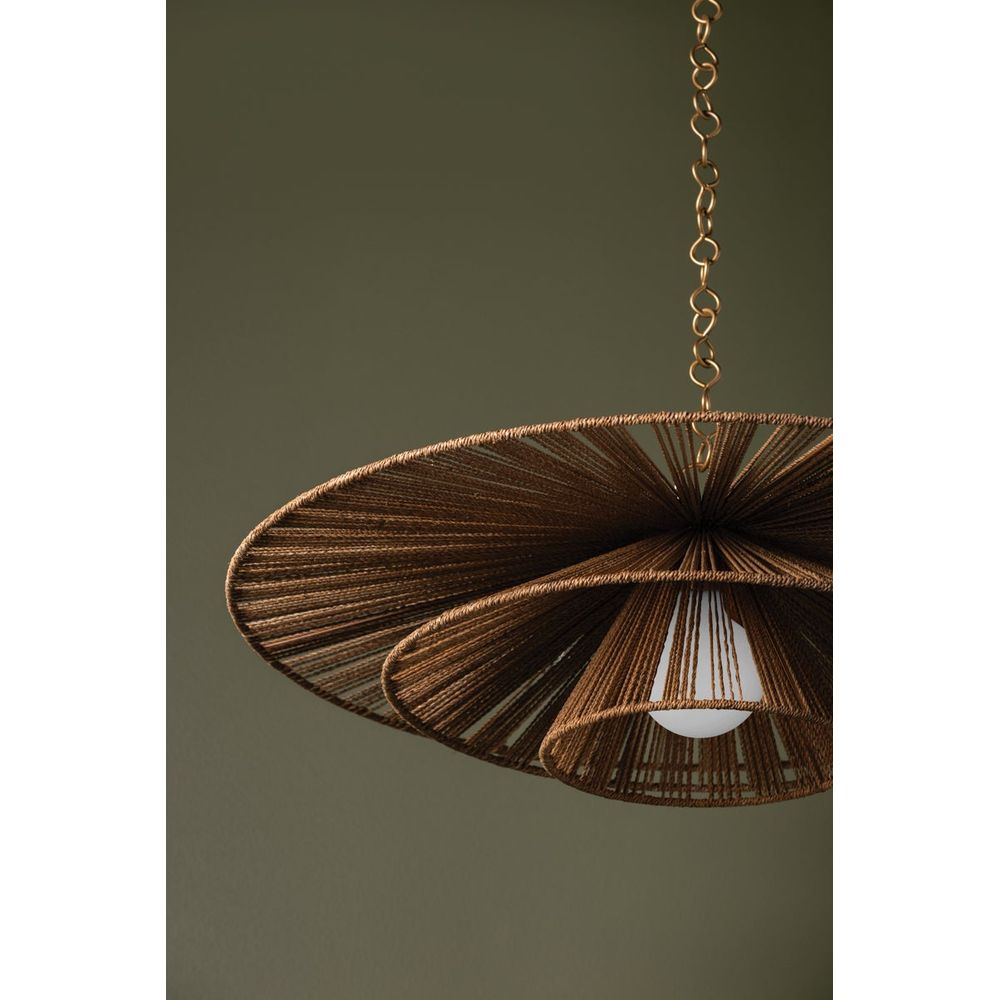 Pendants Levan Pendant - Vintage Gold Leaf