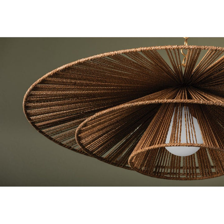 Pendants Levan Pendant - Vintage Gold Leaf