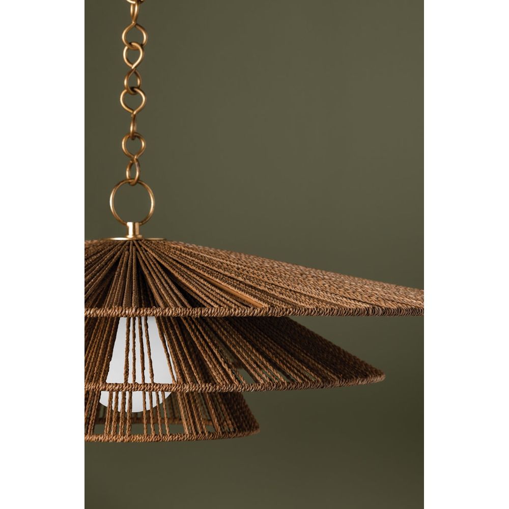 Pendants Levan Pendant - Vintage Gold Leaf