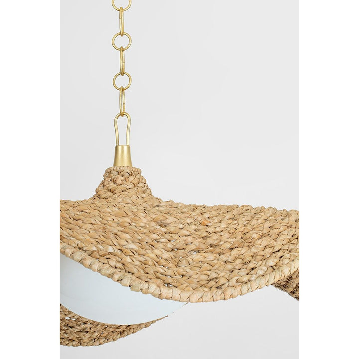 Levene Chandelier - Vintage Gold Leaf