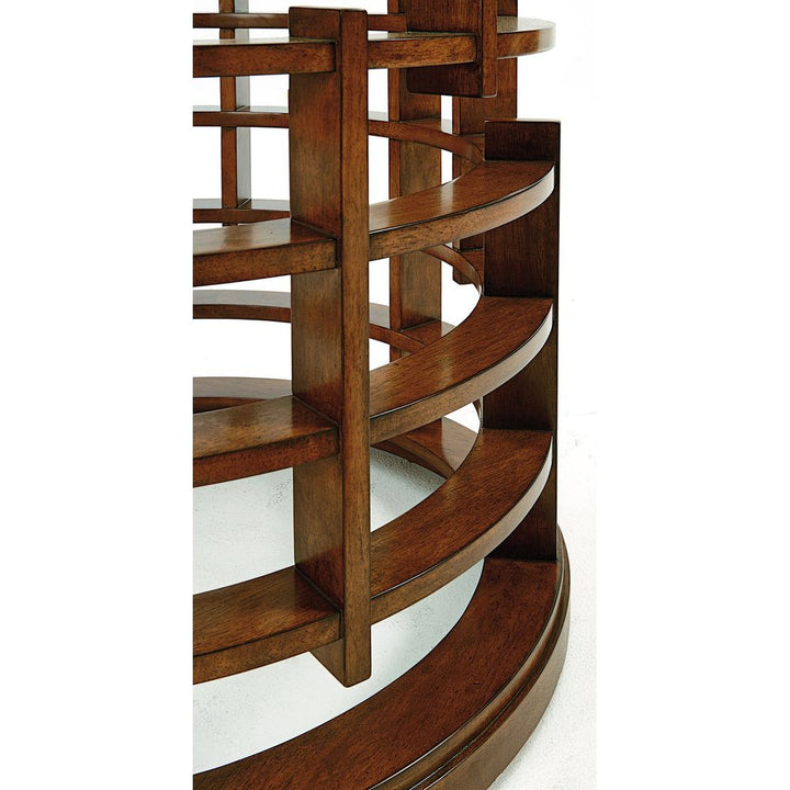 Meridien Round Dining Table With Wooden Top - Sebana