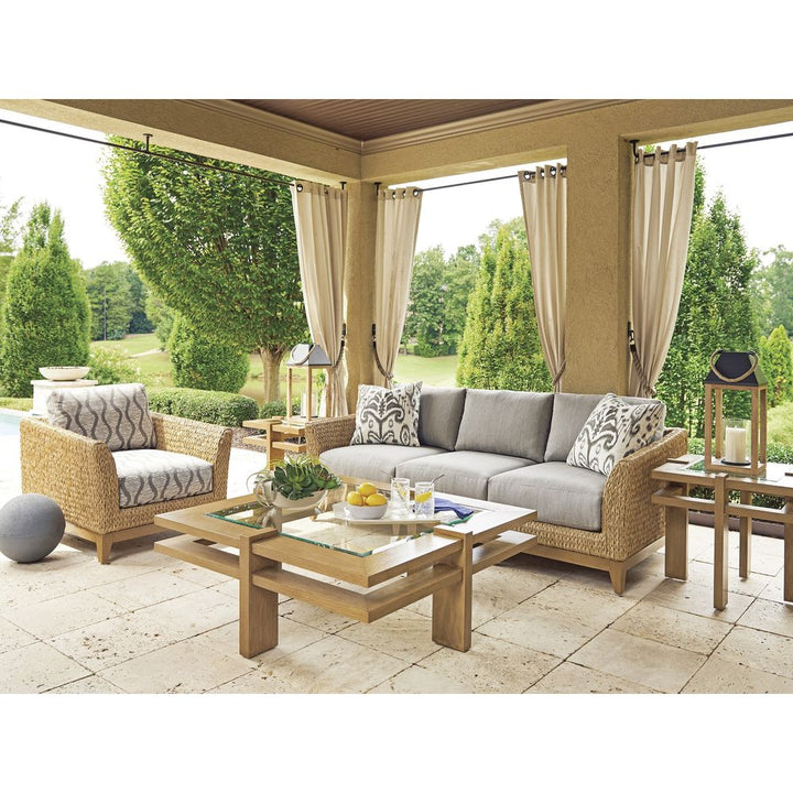 Square Cocktail Table - 3930 Sand (Light Tan)
