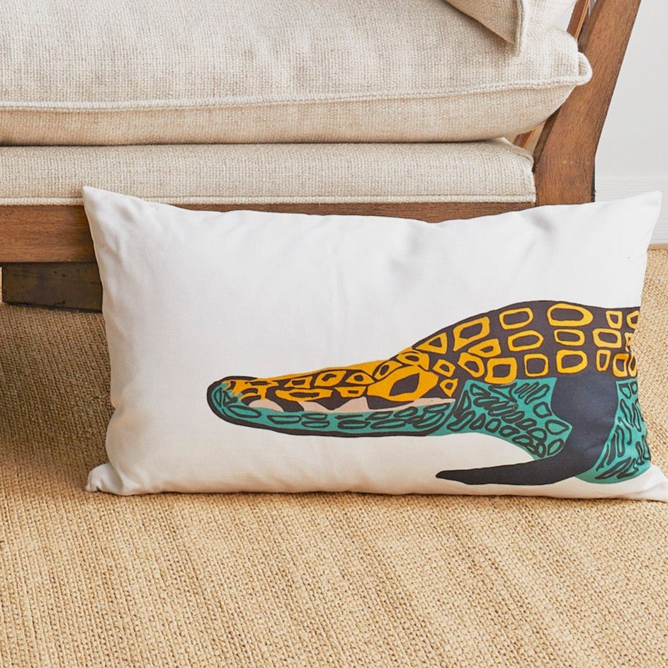Crocodile Pillow-Ann Gish-ANNGISH-PWCR2414-MUL-Pillows-2-France and Son