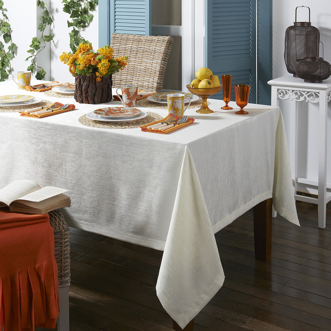 Lisbon Tablecloth-Mode Living-MODE-MT002180-WH-1-Decor66"x180"-White-4-France and Son