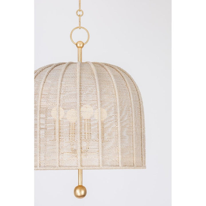 Lonnie Pendant - Vintage Gold Leaf - Large