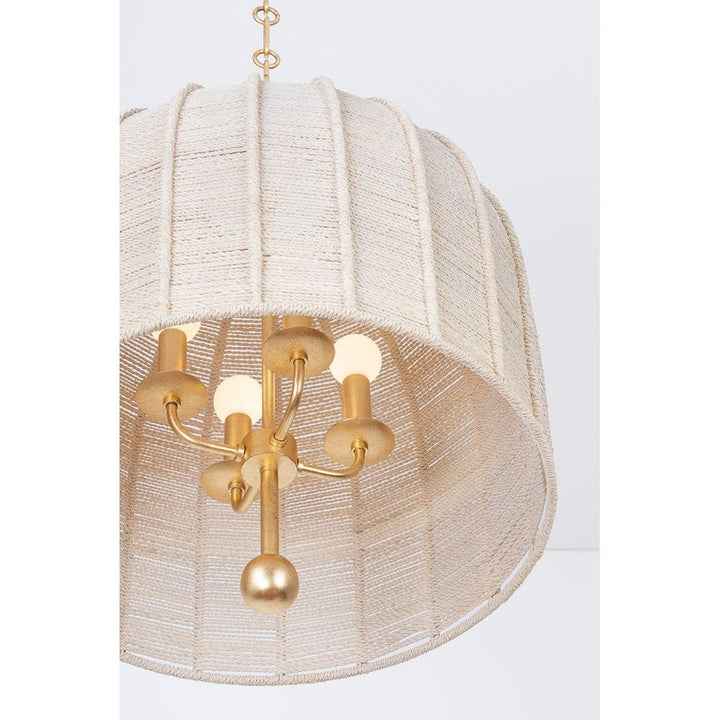 Lonnie Pendant - Vintage Gold Leaf - Large