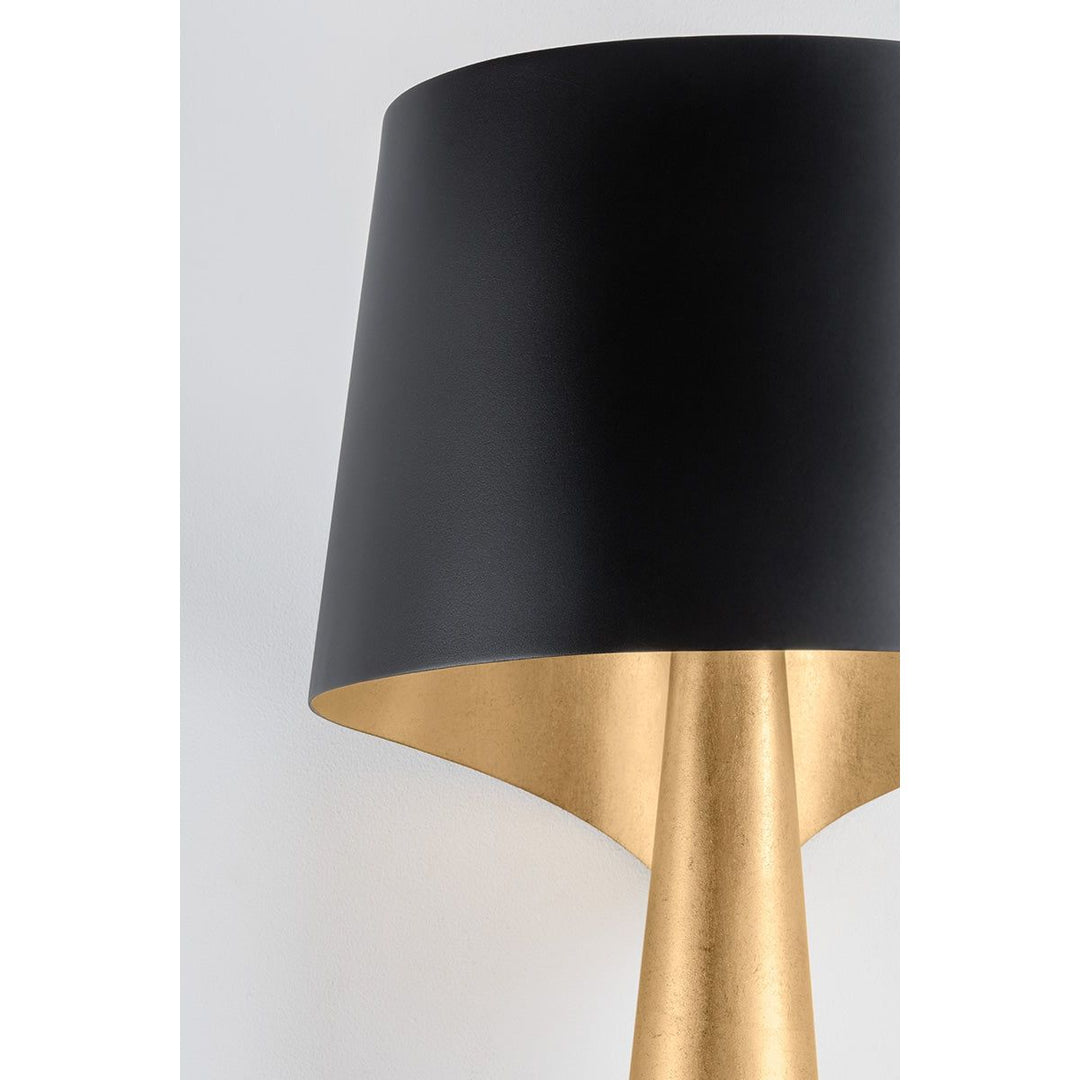 Lucia Wall Sconce - Vintage Gold Leaf And Soft Black