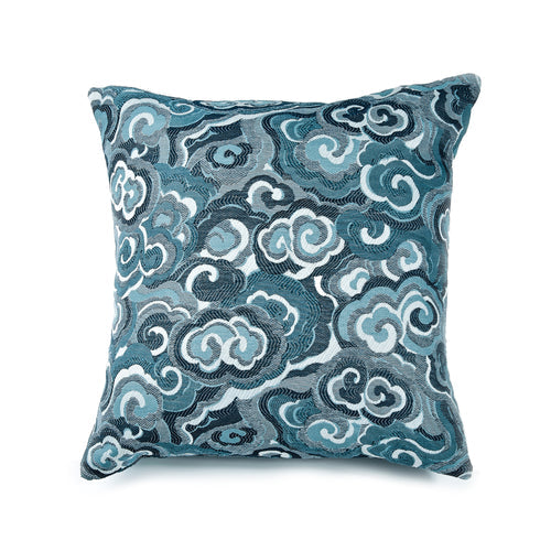 Lucky Clouds Pillow-Ann Gish-ANNGISH-PWLC2424-BLS-BeddingBlues-24"x24"-1-France and Son