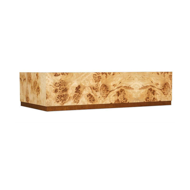 Burl Plinth Coffee Table - Rectangle