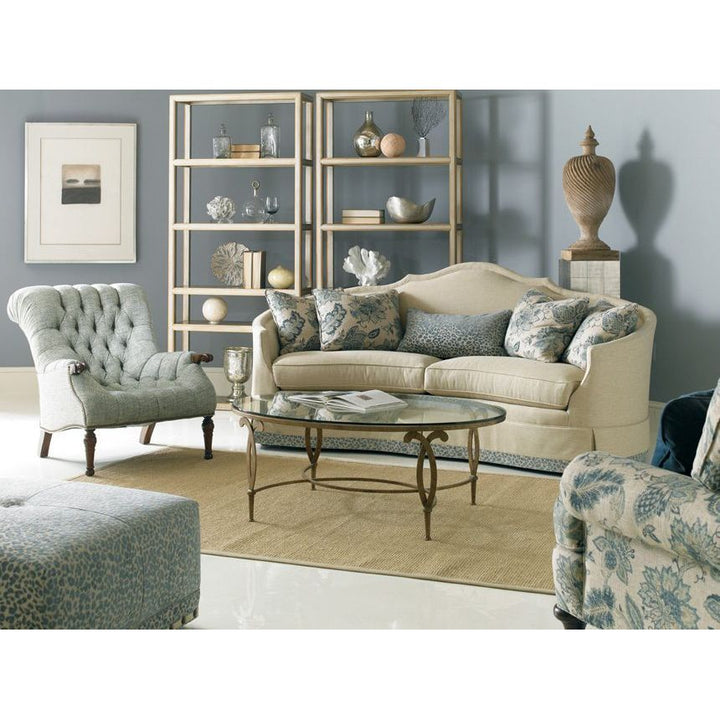 Coffee Tables Fleur de Lis Oval Cocktail Table