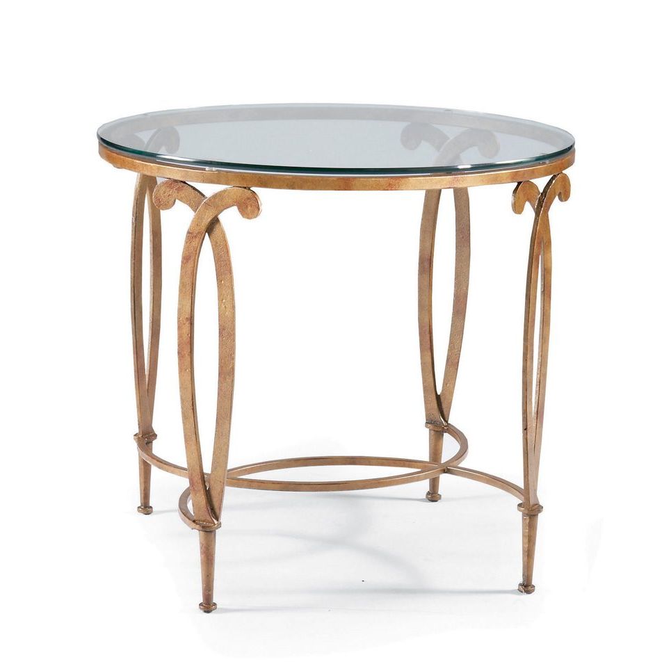 Table Lamps Fleur de Lis Round Lamp Table