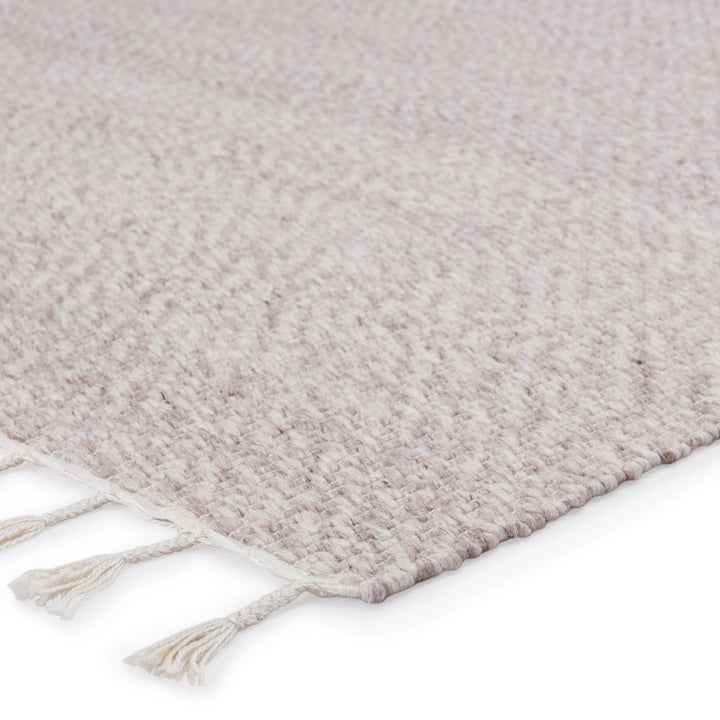 Jaipur Living Adria Indoor/ Outdoor Solid Cream/ Gray Runner Rug (3'X8')