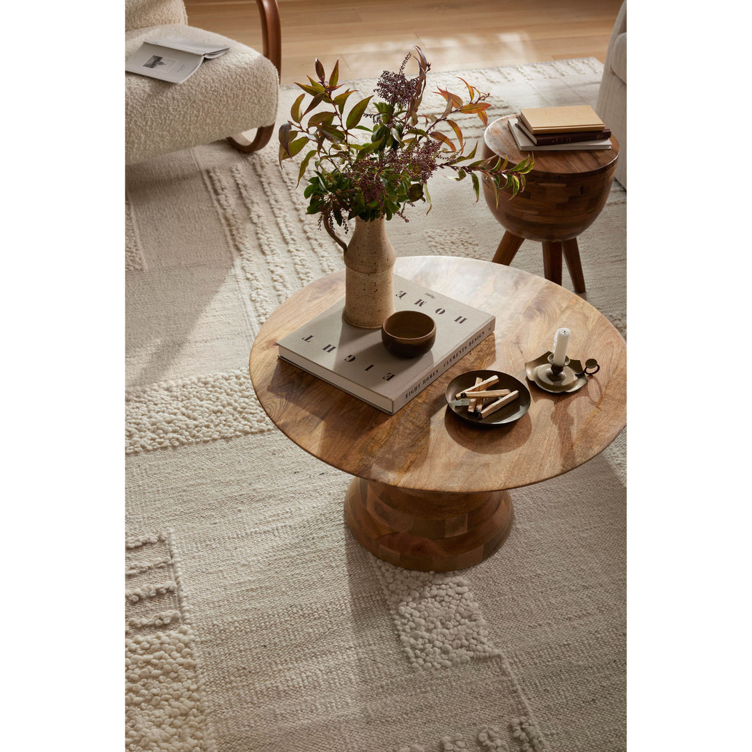 Loloi Manfred Ivory / Pebble 18" x 18"Sample Rug