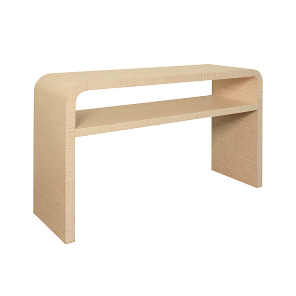 Console Tables Marshall Console Table In Natural Grasscloth