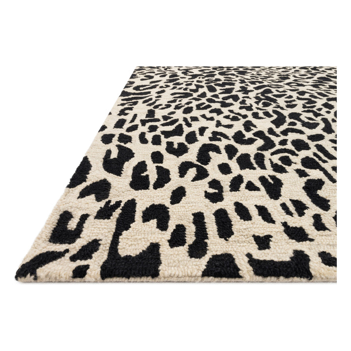 Loloi Masai Black / Ivory 18" x 18" Sample Rug