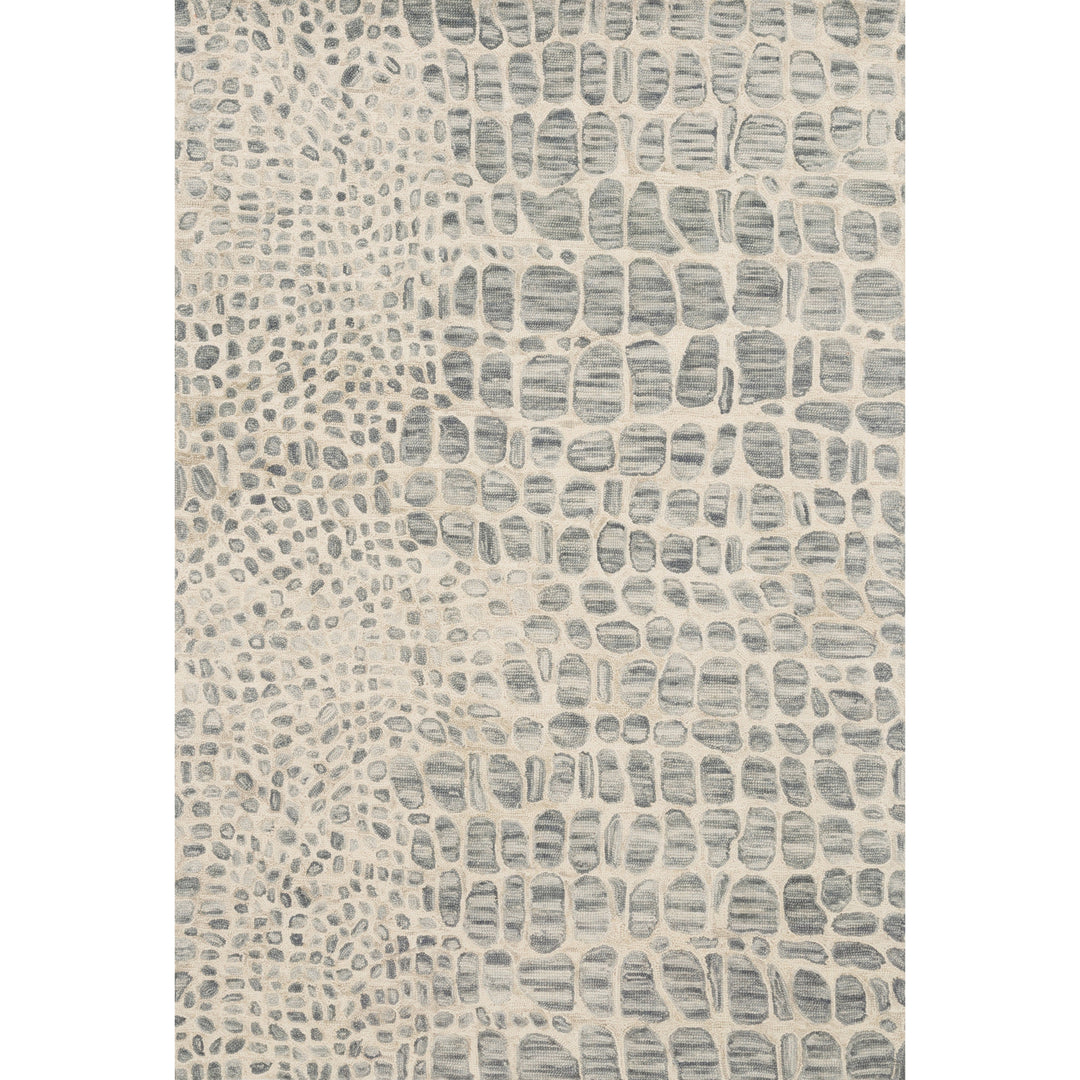 Loloi Masai Silver Grey / Ivory 2'-6" x 7'-6" Runner Rug