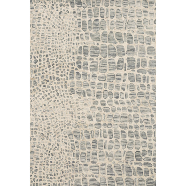 Loloi Masai Silver Grey / Ivory 2'-6" x 7'-6" Runner Rug