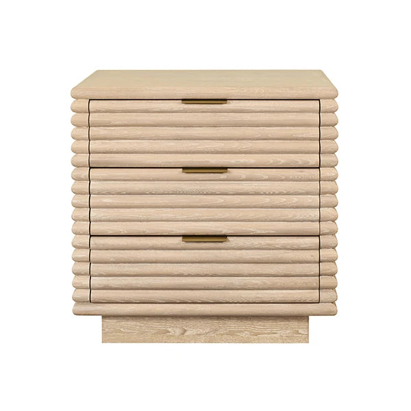 Mateo Three Drawer Side Table
