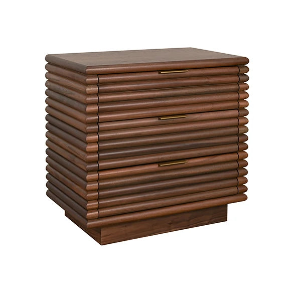 Mateo Three Drawer Side Table