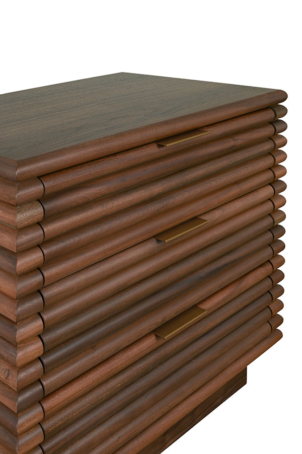 Mateo Three Drawer Side Table