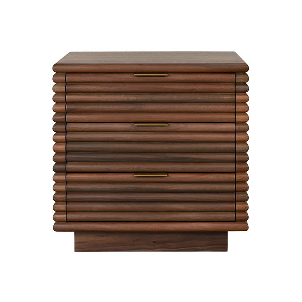Mateo Three Drawer Side Table