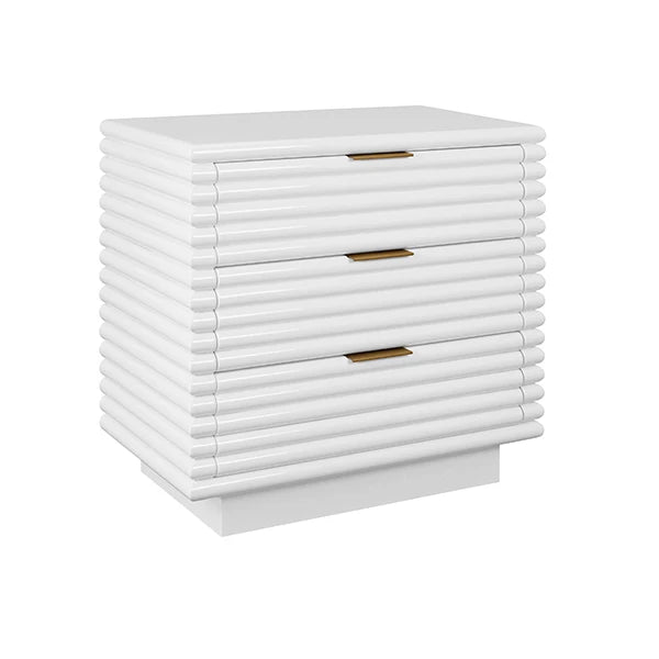 Mateo Three Drawer Side Table