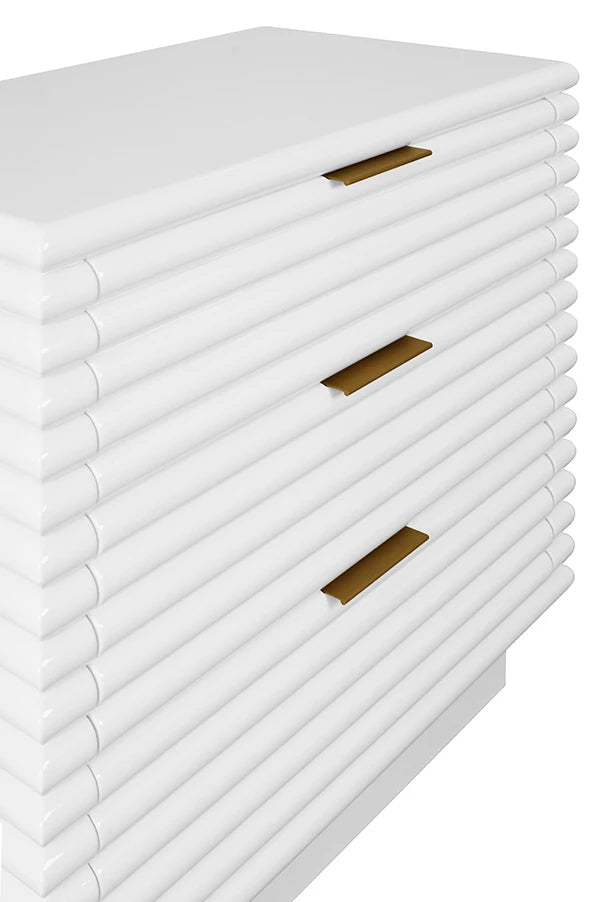 Mateo Three Drawer Side Table