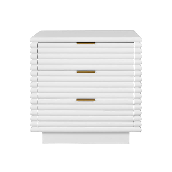 Mateo Three Drawer Side Table
