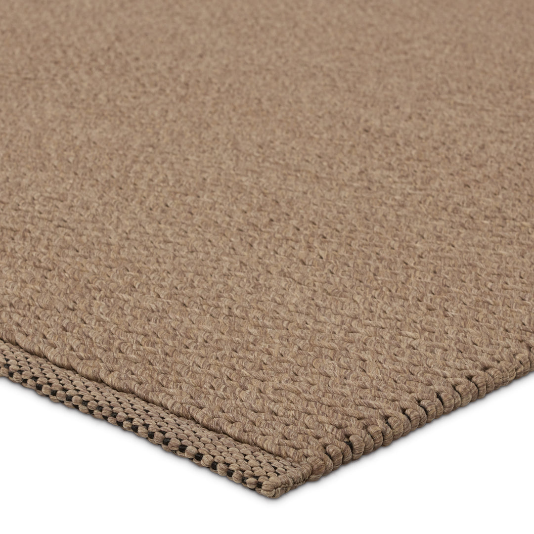 Jaipur Living Ryker Handmade Indoor/Outdoor Solid Taupe Area Rug (8'X10')