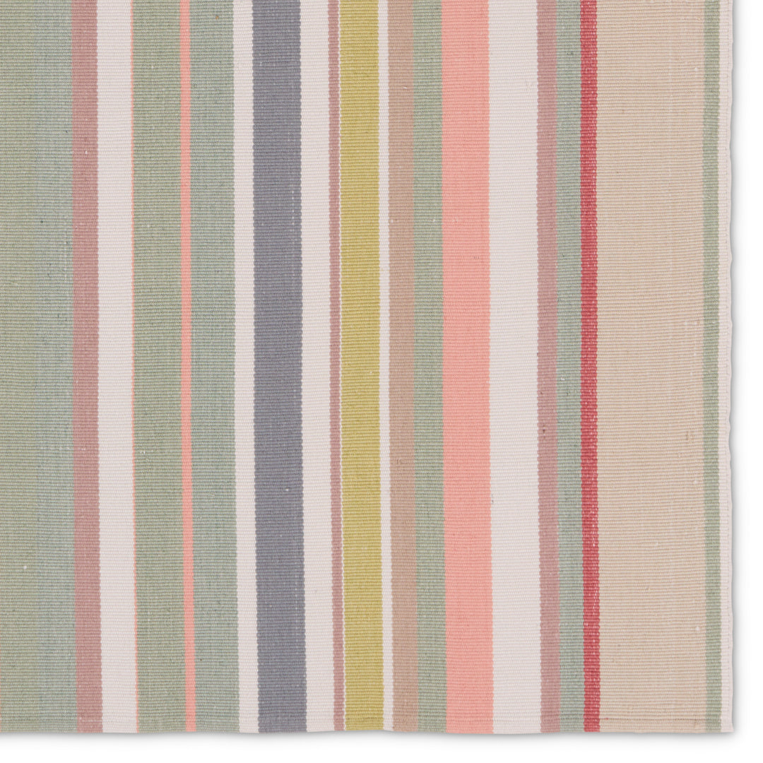 Vibe by Jaipur Living Viviana Handmade Striped Multicolor/Pink Runner Rug (3'X8')