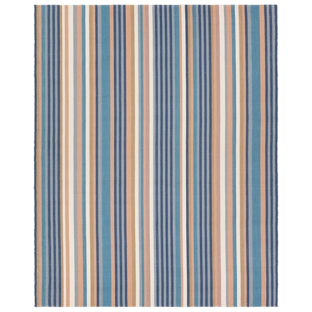 Vibe by Jaipur Living Sergio Handmade Striped Blue/Cream Area Rug (2'X3')