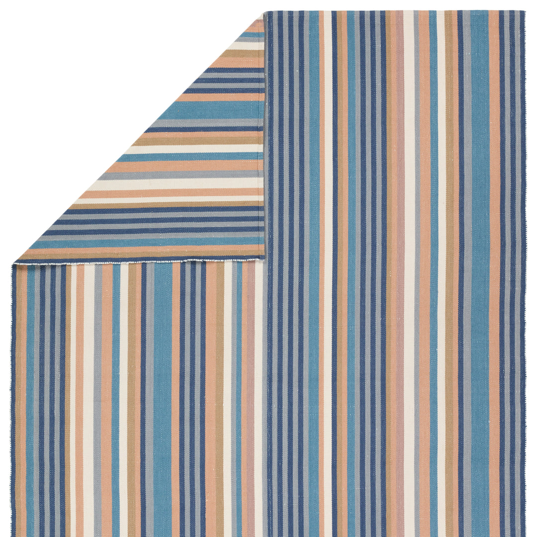 Vibe by Jaipur Living Sergio Handmade Striped Blue/Cream Runner Rug (3'X8')