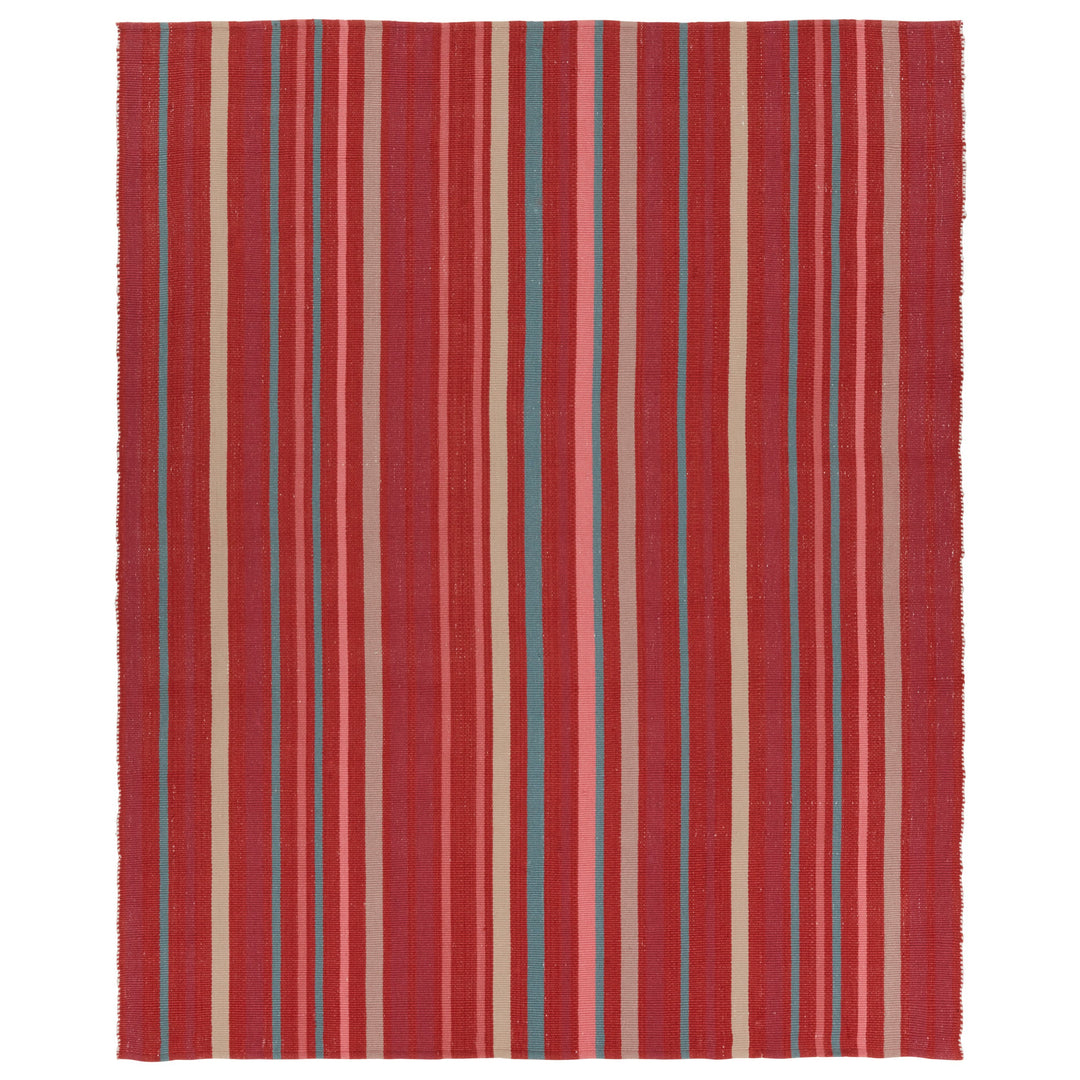 Vibe by Jaipur Living Viviana Handmade Striped Red/Blue Area Rug (4'X6')