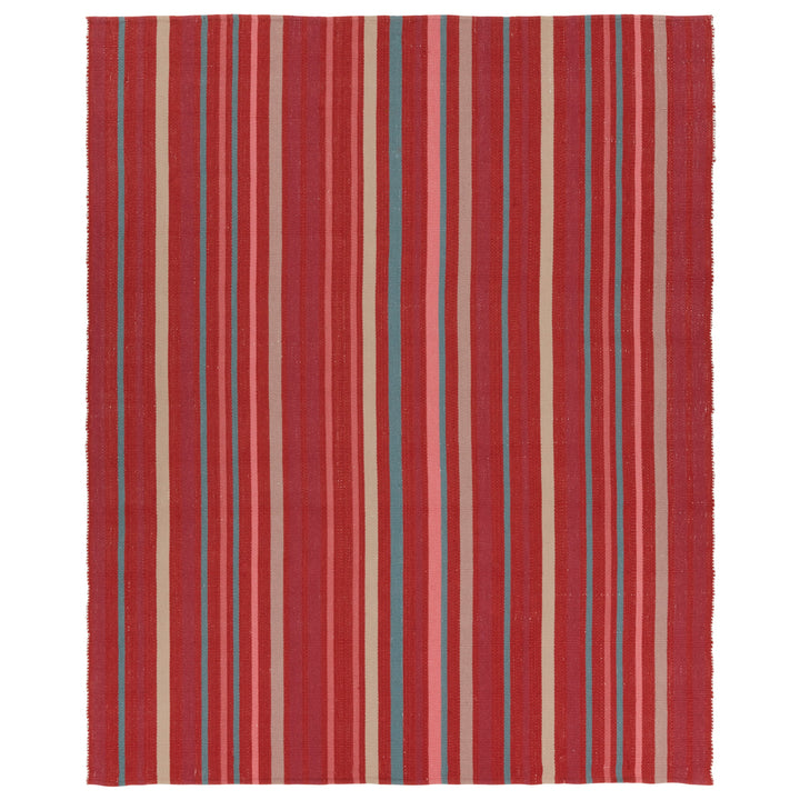 Vibe by Jaipur Living Viviana Handmade Striped Red/Blue Area Rug (4'X6')