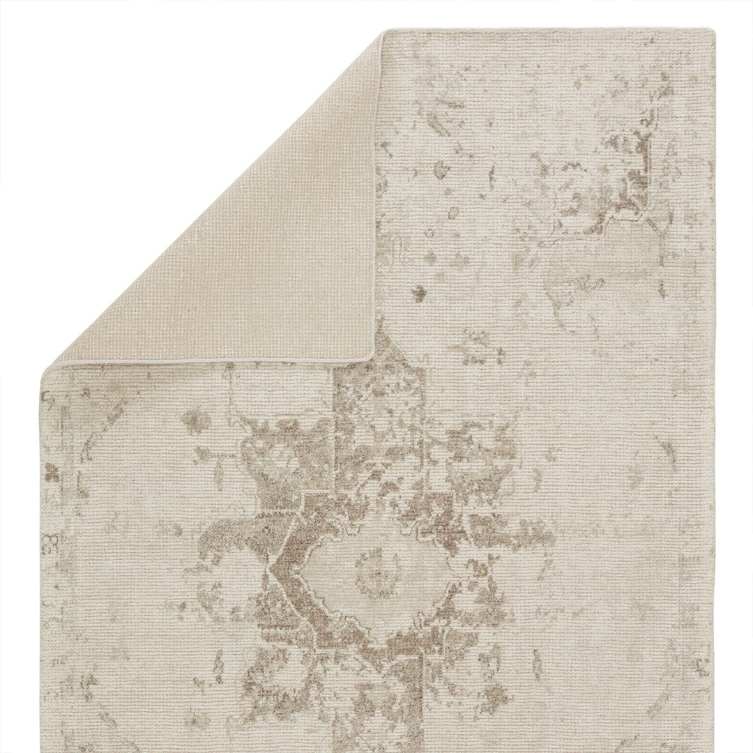 Barclay Butera by Jaipur Living Canyon Handmade Medallion Ivory/ Light Gray Area Rug (10'X14')