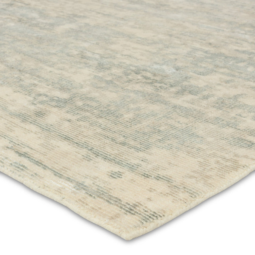 Barclay Butera by Jaipur Living Retreat Handmade Abstract Teal/ Cream Area Rug (9'X12')