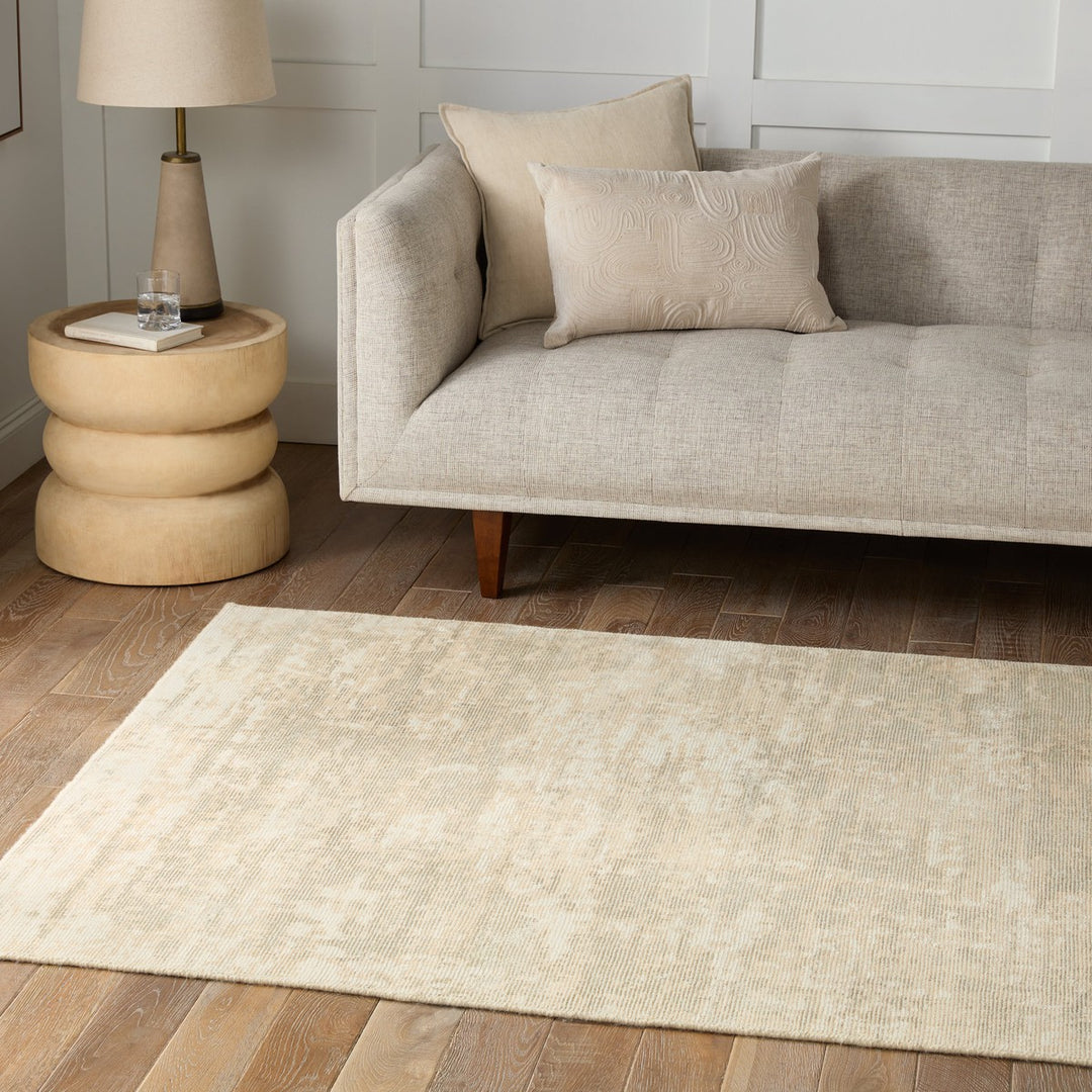 Barclay Butera by Jaipur Living Retreat Handmade Abstract Cream/ Light Sage Area Rug (5'X8')