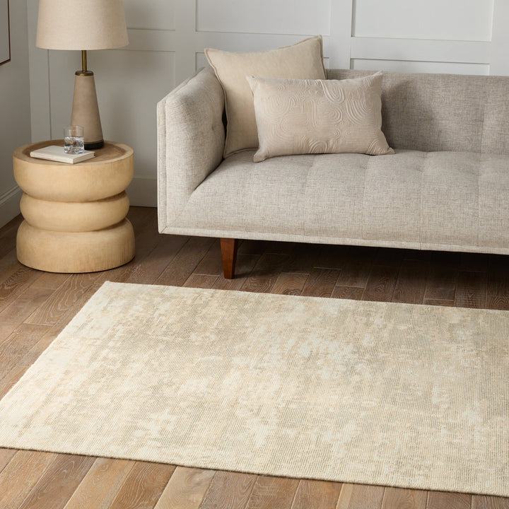 Barclay Butera by Jaipur Living Retreat Handmade Abstract Cream/ Light Sage Area Rug (8'X10')