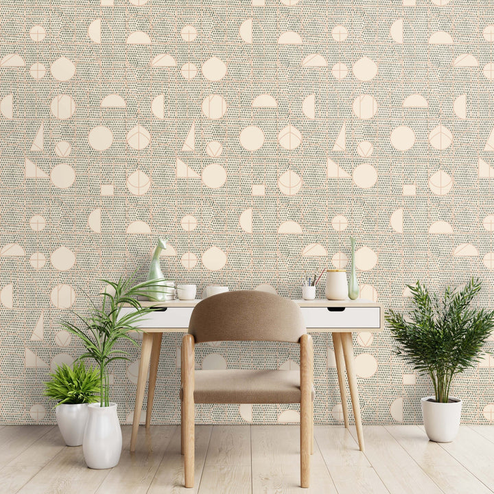 Kali Wallpaper-Mitchell Black-MITCHB-WCFM1-BR-PM-10-Wall DecorPatterns Black & Mocha-Premium Matte Paper-4-France and Son