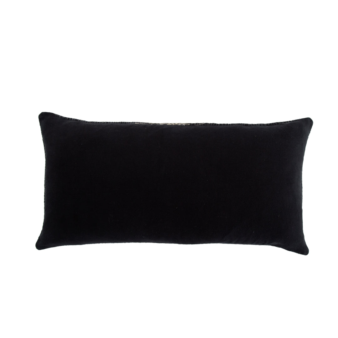 Jaipur Living Aravalli Handmade Indoor Ombre Black/Gray Down Fill Pillow (24"X24" Square)