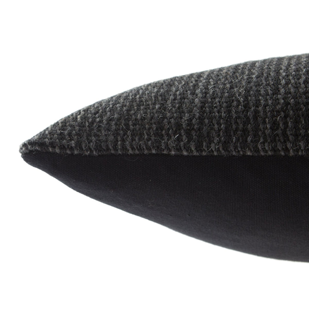 Jaipur Living Aravalli Ombre Black/ Gray Poly Fill Pillow (12"X24" Lumbar)