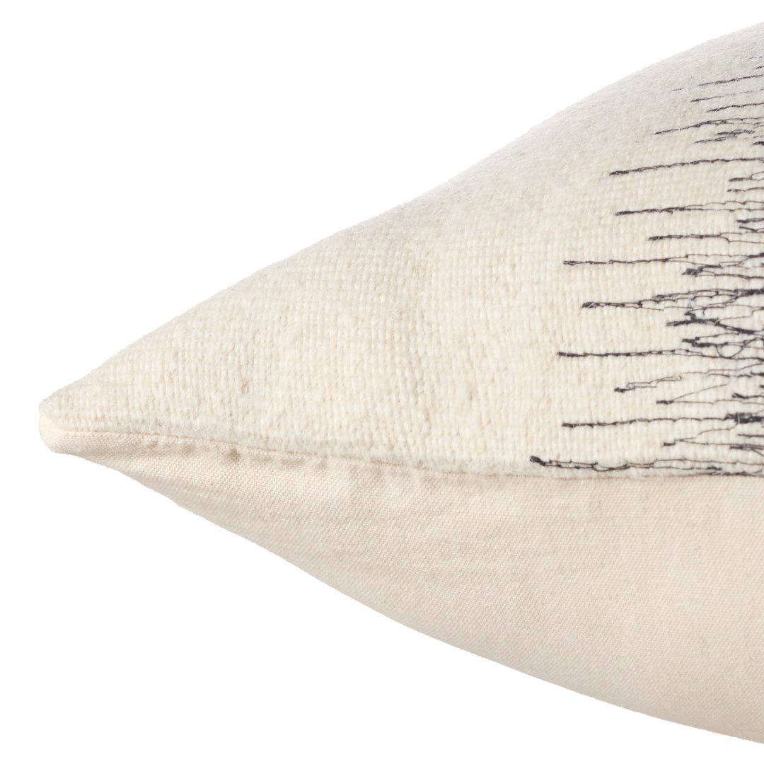 Jaipur Living Aravalli Handmade Ombre White/Black Down Fill Pillow (24"X24" Square)