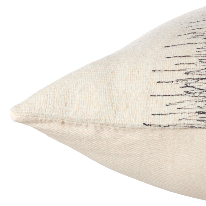 Jaipur Living Aravalli Handmade Ombre White/Black Down Fill Pillow (24"X24" Square)