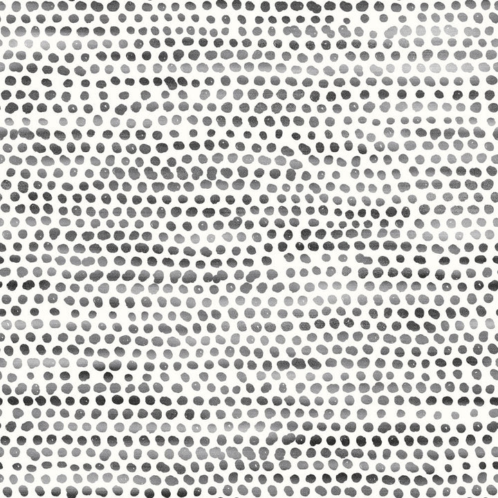 Moire Dots Peel And Stick Wallpaper-Tempaper & Co.-Tempaper-MD10642-DecorBlack/White-11-France and Son