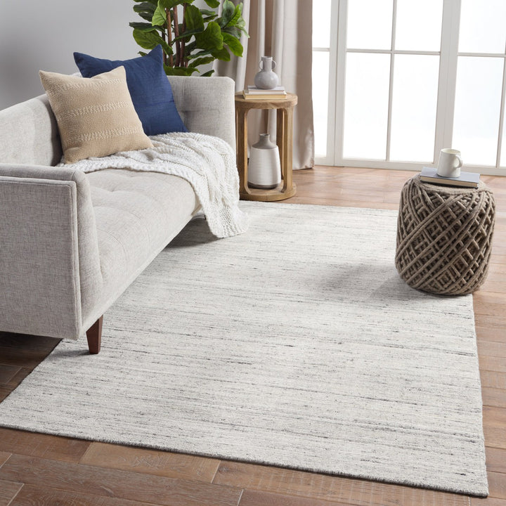 Jaipur Living Vassa Handmade Solid White/ Gray Area Rug (12'X15')